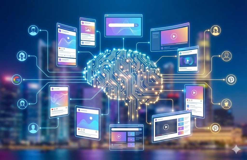 Cerebro digital de IA que conecta y automatiza diversas interfaces de publicidad digital, incluyendo Google y redes sociales